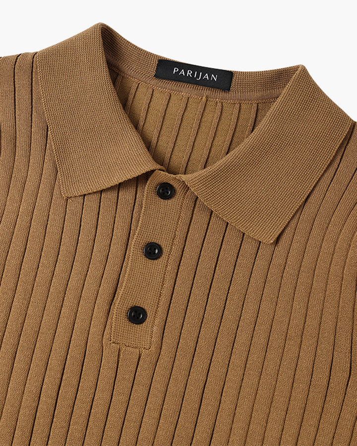 Arezzo Ribbed Cotton Polo Shirt