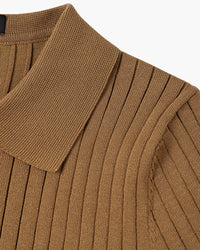 Arezzo Ribbed Cotton Polo Shirt