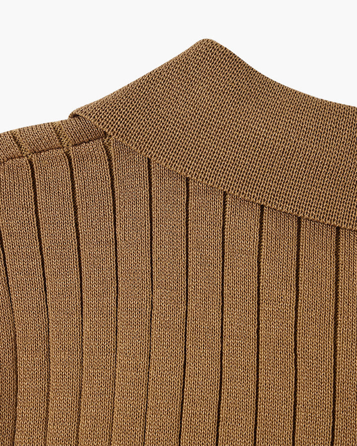 Arezzo Ribbed Cotton Polo Shirt