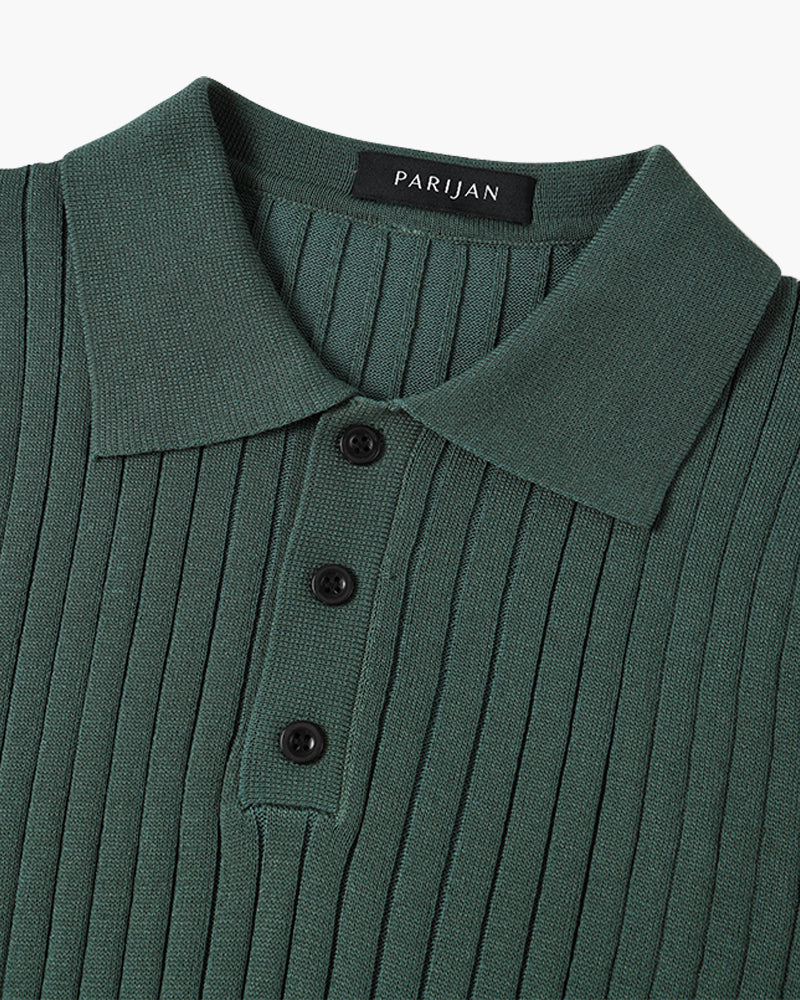 Arezzo Ribbed Cotton Polo Shirt