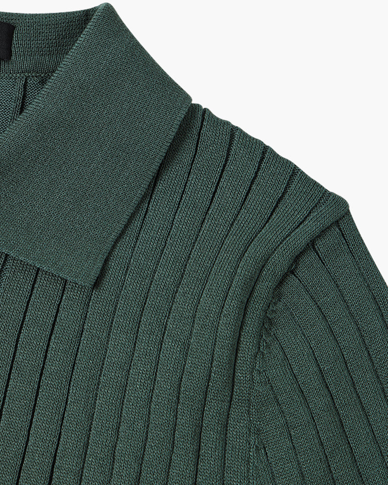 Arezzo Ribbed Cotton Polo Shirt