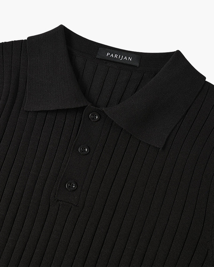 Arezzo Ribbed Cotton Polo Shirt