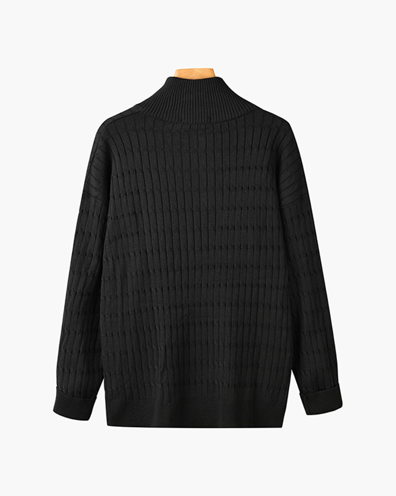 St. Moritz Cable Knit Half-Zip Sweater