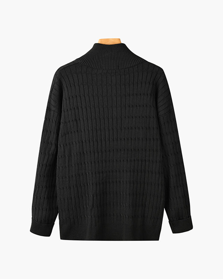 St. Moritz Cable Knit Half-Zip Sweater