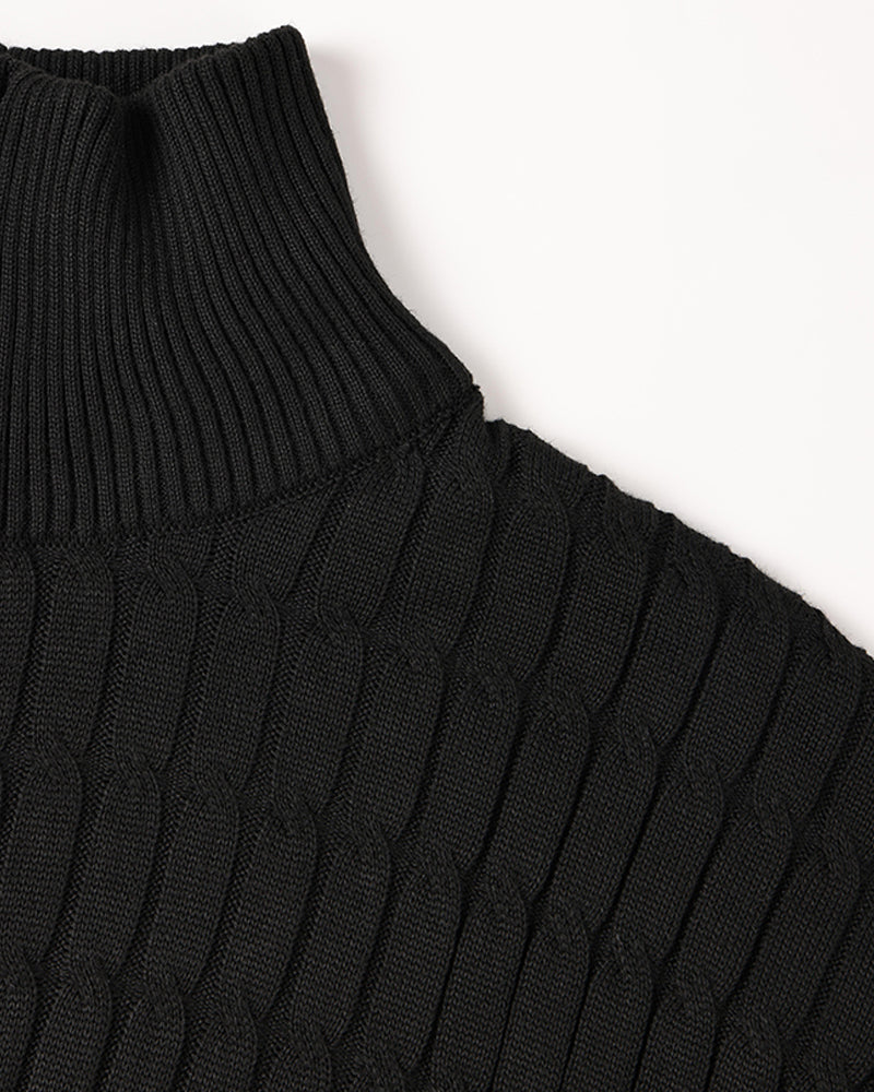 St. Moritz Cable Knit Half-Zip Sweater