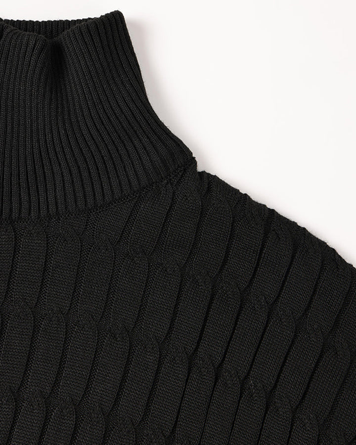 St. Moritz Cable Knit Half-Zip Sweater