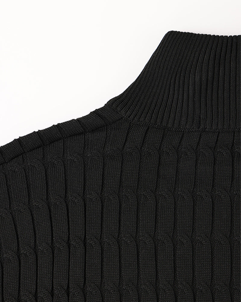 St. Moritz Cable Knit Half-Zip Sweater