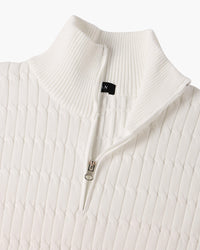 St. Moritz Cable Knit Half-Zip Sweater