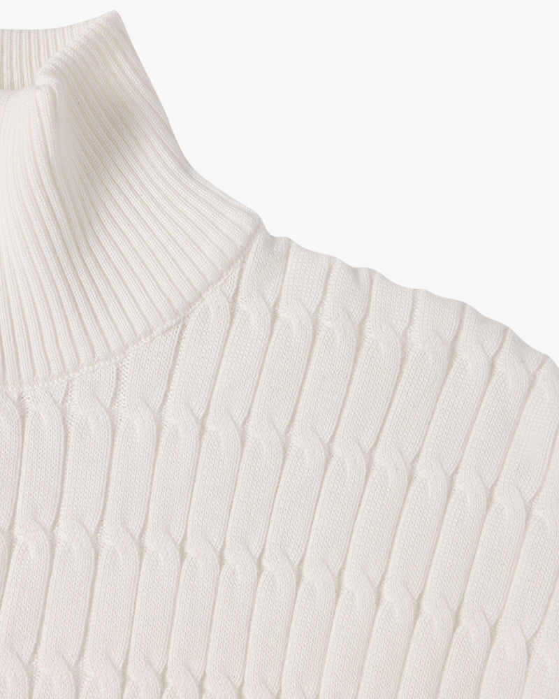 St. Moritz Cable Knit Half-Zip Sweater