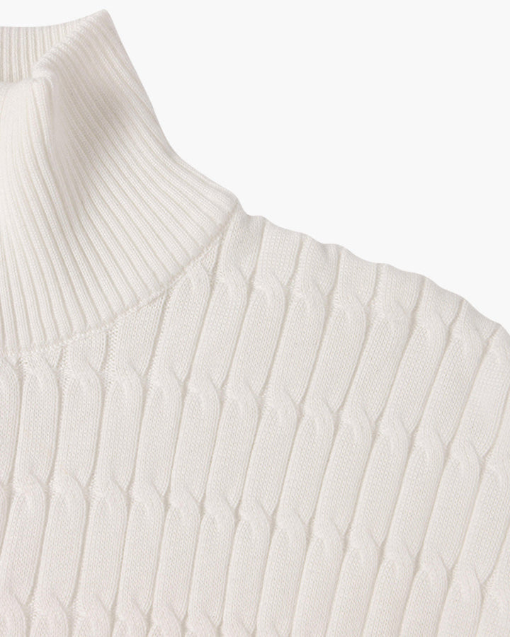 St. Moritz Cable Knit Half-Zip Sweater