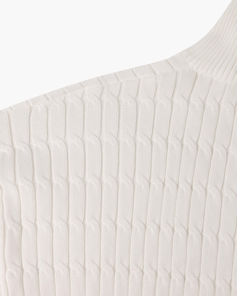 St. Moritz Cable Knit Half-Zip Sweater