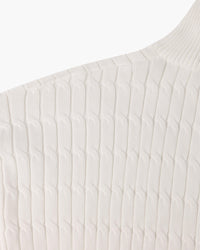 St. Moritz Cable Knit Half-Zip Sweater