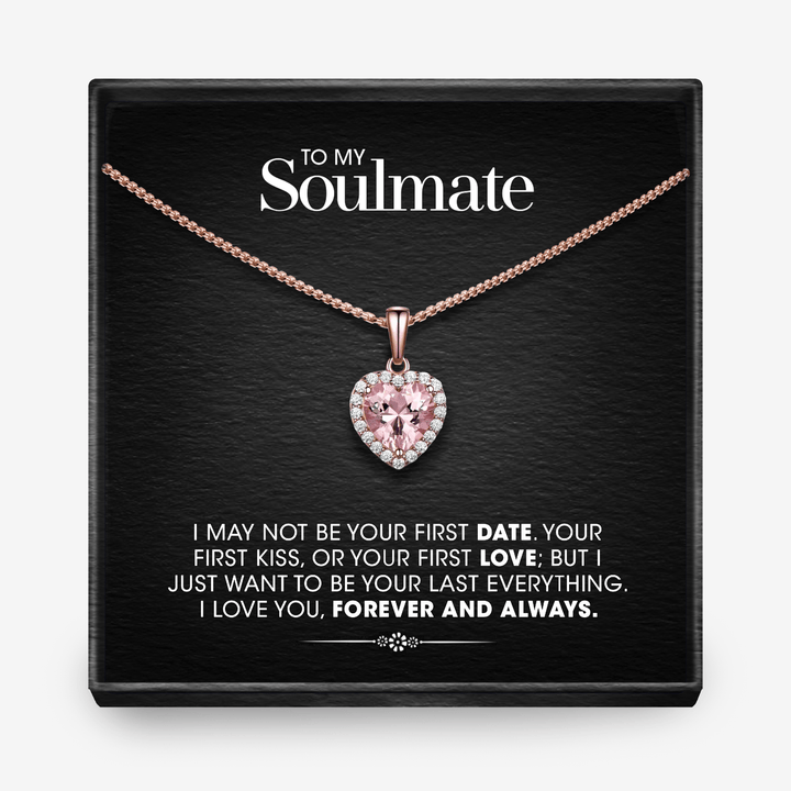 SOULMATE Morganite Heart Necklace