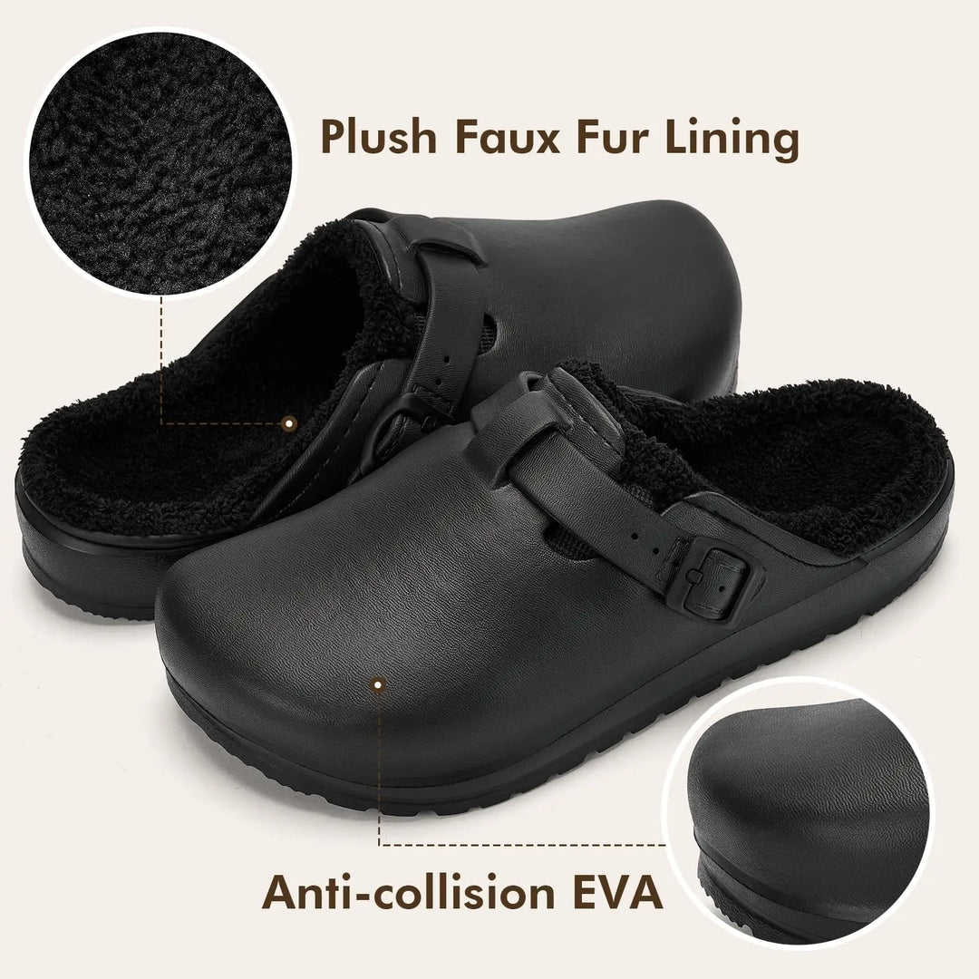 FrostMere – Plush-Lined Winter Comfort Clogs