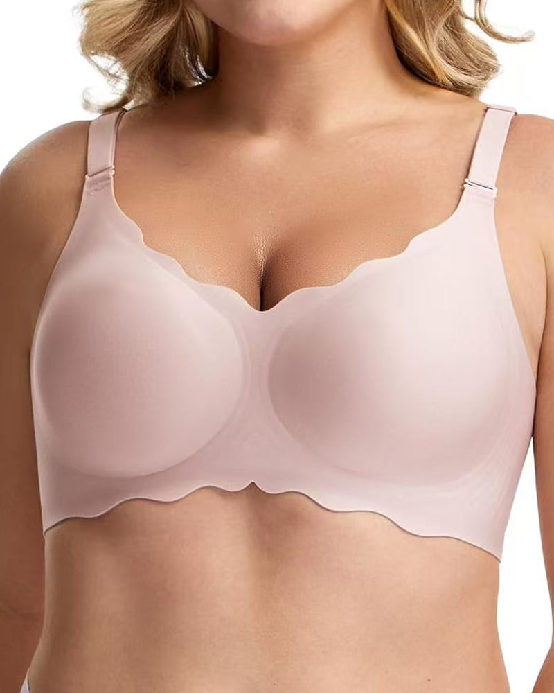 Naadloze beha's met schulprand voor dames Draadloze push-upbeha