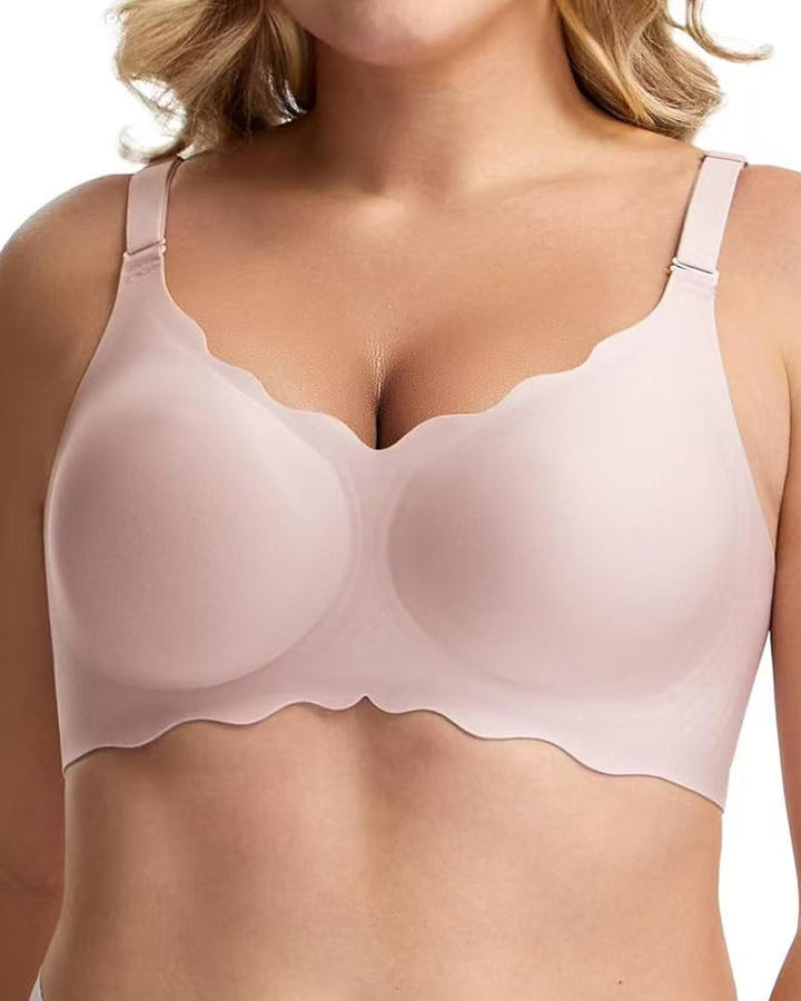 Naadloze beha's met schulprand voor dames Draadloze push-upbeha