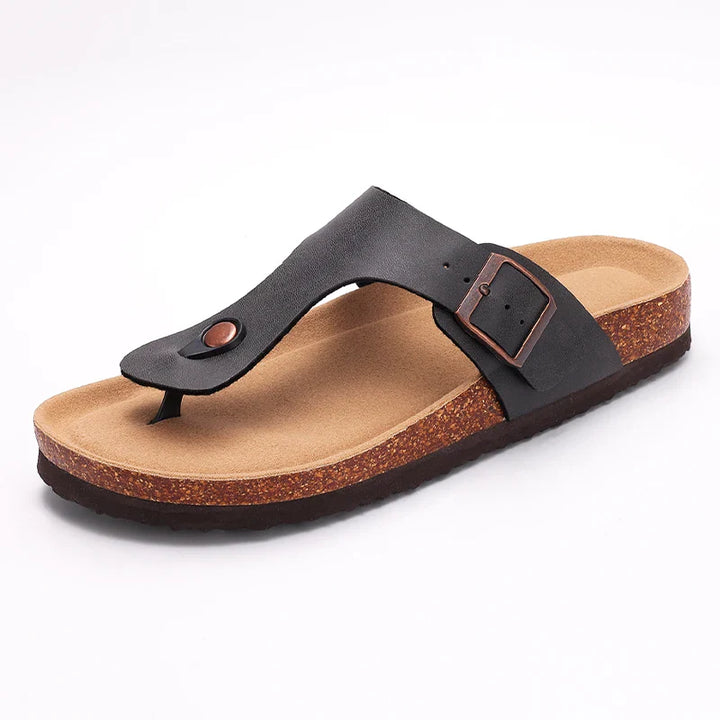 Lunara – Minimal Cork Thong Sandals