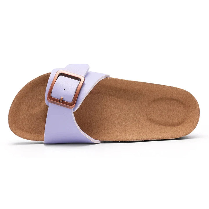 Elira – Minimal Cork Slide Sandals
