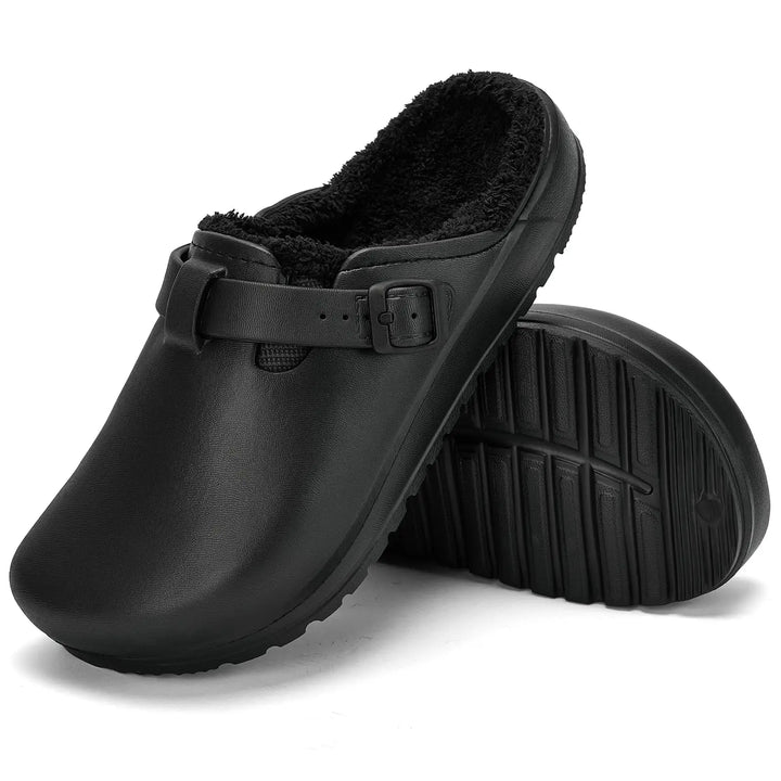 FrostMere – Plush-Lined Winter Comfort Clogs