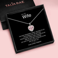 AAN MIJN VROUW - Sprankelende Morganiet Hart Ketting