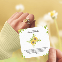 To My Pride and Joy  Sunflower Fidget Ring