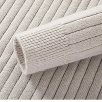 Meribel Ribbed High Neck Half-Zip Sweater