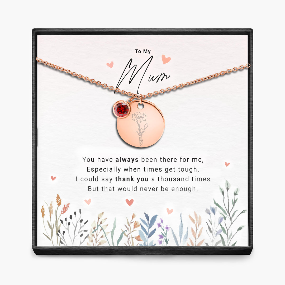 Duizendmaal dank - Geboortemaand Hanger Ketting