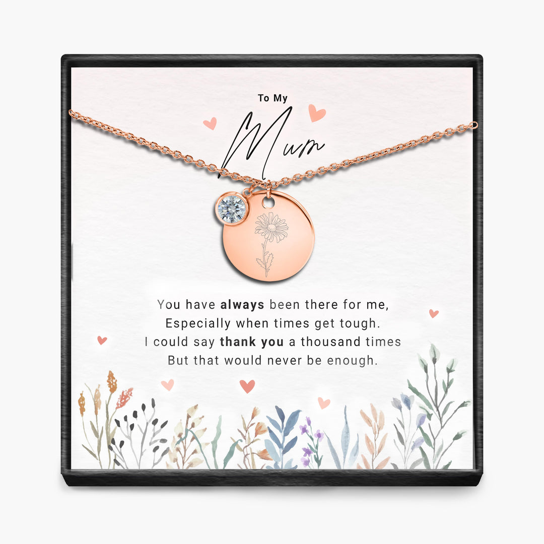 Duizendmaal dank - Geboortemaand Hanger Ketting
