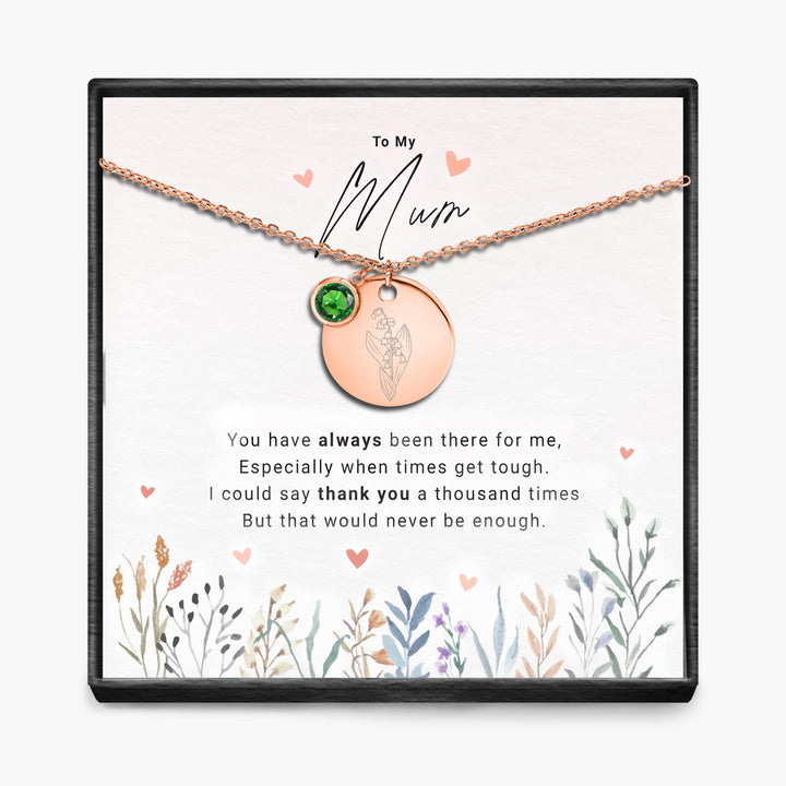 Duizendmaal dank - Geboortemaand Hanger Ketting