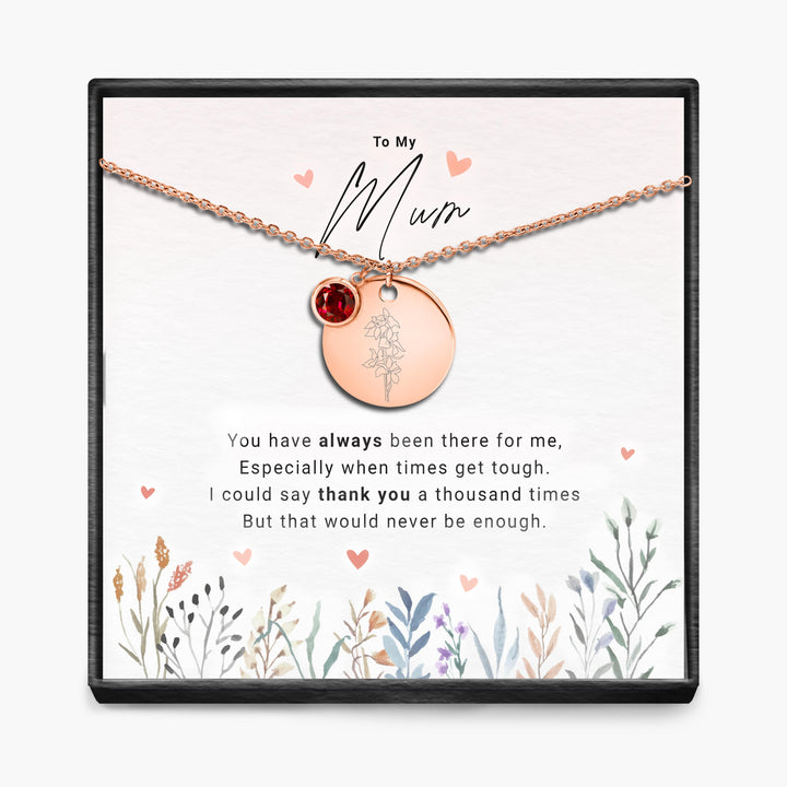 Duizendmaal dank - Geboortemaand Hanger Ketting