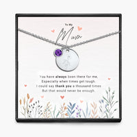 Duizendmaal dank - Geboortemaand Hanger Ketting