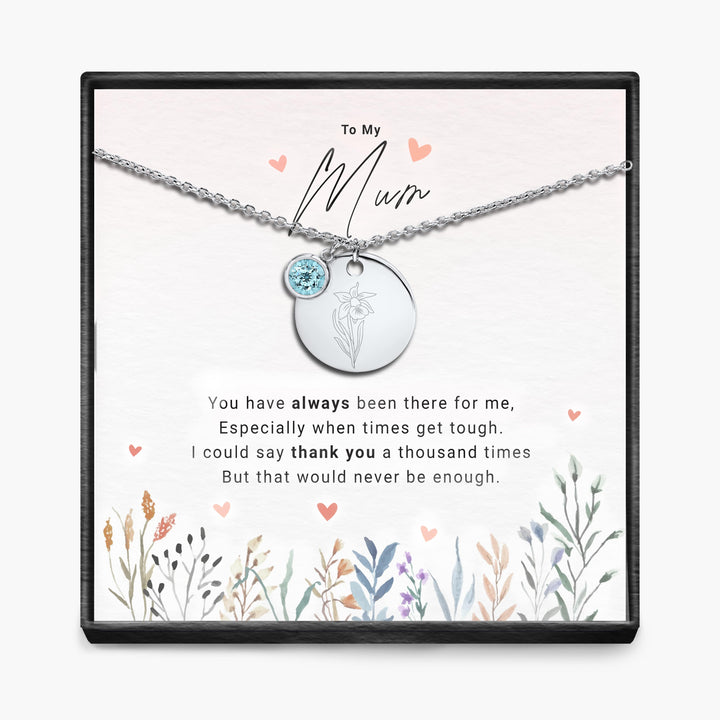 Duizendmaal dank - Geboortemaand Hanger Ketting