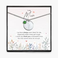 Duizendmaal dank - Geboortemaand Hanger Ketting