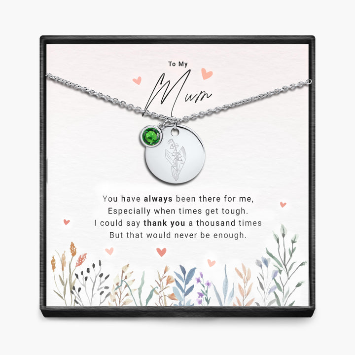 Duizendmaal dank - Geboortemaand Hanger Ketting