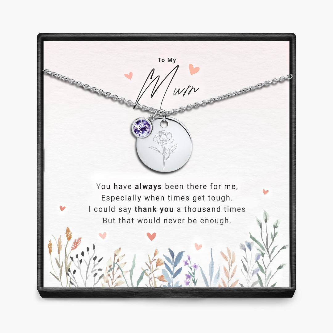 Duizendmaal dank - Geboortemaand Hanger Ketting
