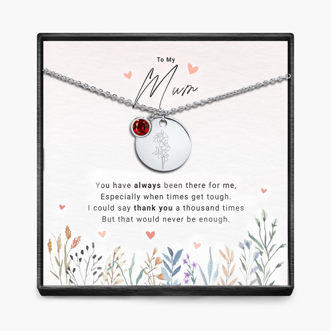 Duizendmaal dank - Geboortemaand Hanger Ketting