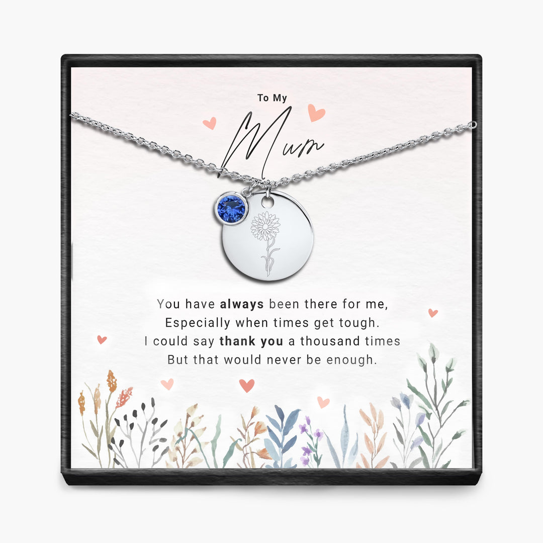 Duizendmaal dank - Geboortemaand Hanger Ketting