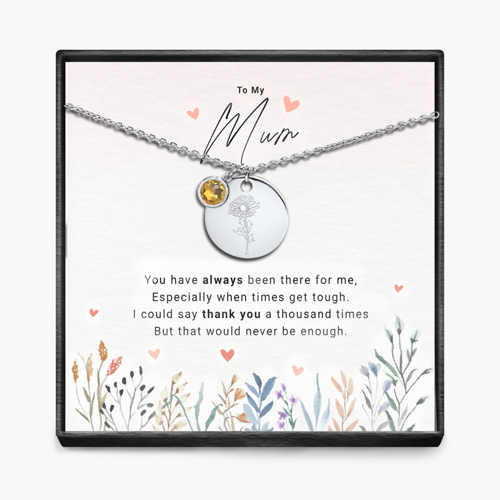 Duizendmaal dank - Geboortemaand Hanger Ketting