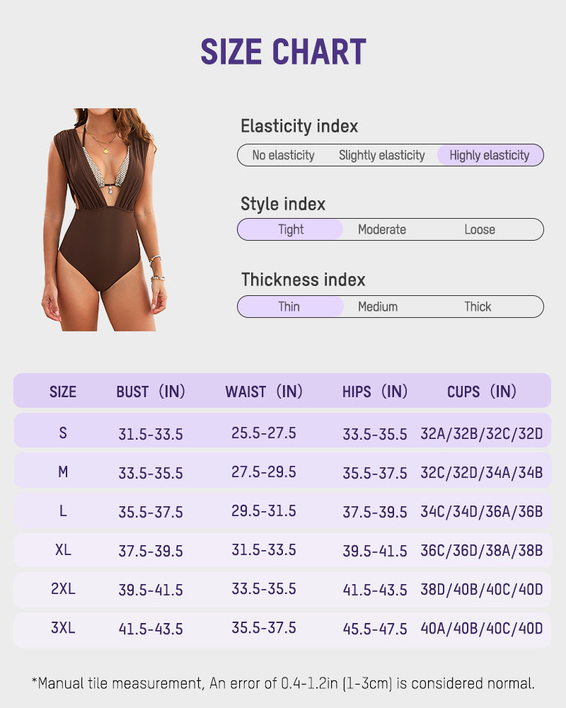 Two-in-One Draped Halter Bikini Swimsuit