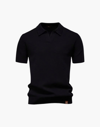 Lugano Textured V-Neck Polo Shirt