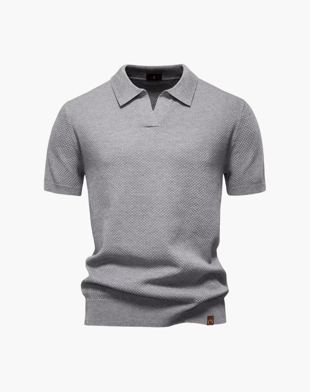 Lugano Textured V-Neck Polo Shirt