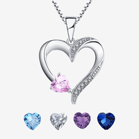 My Whole Life - Sterling Zilveren Heilig Hart Ketting - 5 Kleuren
