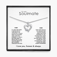 SOULMATE "ONE WISH" Sterling Silver Sacred Heart Necklace - 5 Colours