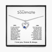 SOULMATE "ONE WISH" Sterling Silver Sacred Heart Necklace - 5 Colours
