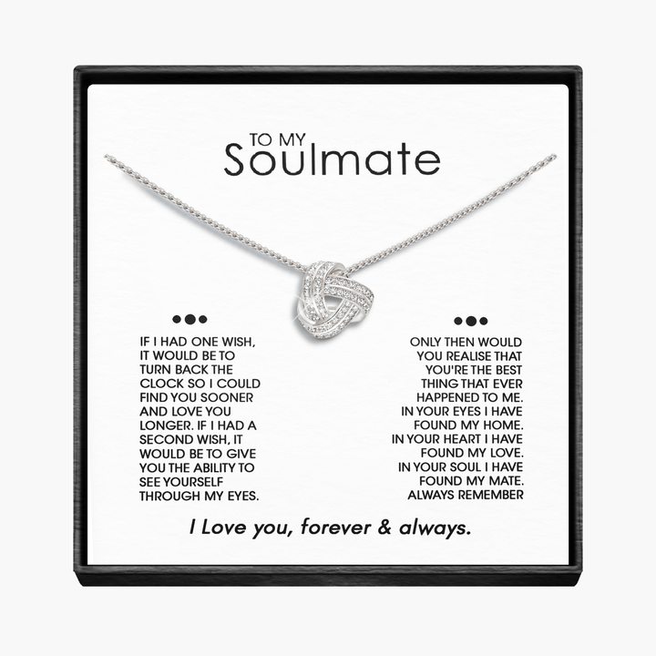 Soulmate "One Wish" - Infinity Knot Necklace