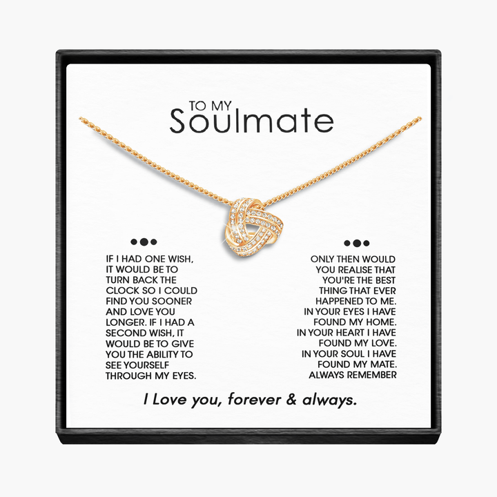 Soulmate "One Wish" - Infinity Knot Necklace