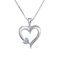 My Whole Life - Sterling Silver Sacred Heart Necklace - 5 Colours