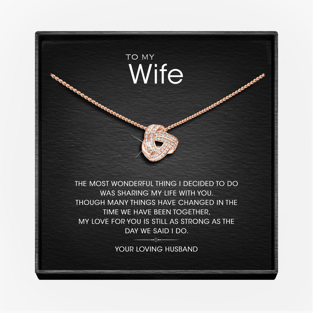 Aan Mijn Prachtige Vrouw - Oneindigheidsknoop Ketting