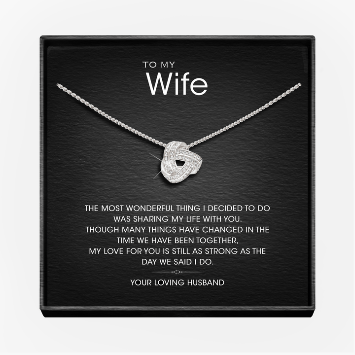 Aan Mijn Prachtige Vrouw - Oneindigheidsknoop Ketting