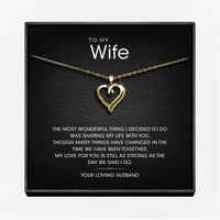 To My Wife - Love Heart Necklace